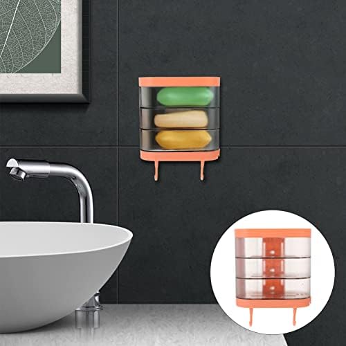 FOMIYES Plastic Chic Wall-Mounted Soap Box Drainer