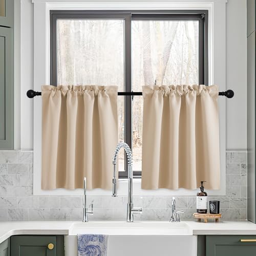 NICETOWN Small Curtains - Blackout Privacy for Kids RV Camper Windows