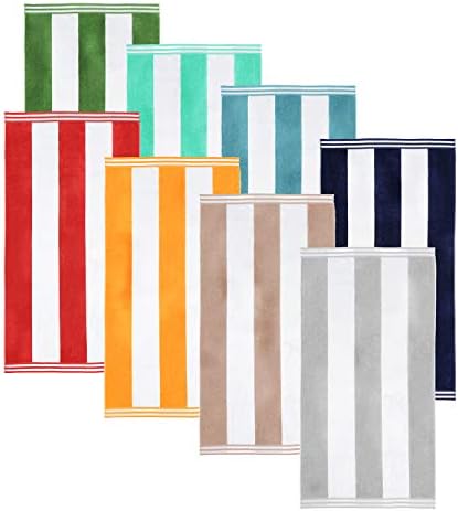 Superior Cotton Striped Beach Towels Set of 6