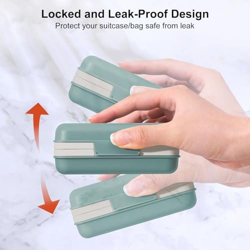 YOXIER Travel Soap Container with Leakproof Lid