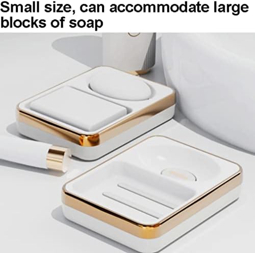 SUREK Simple Counter Top Soap Box with Drainage