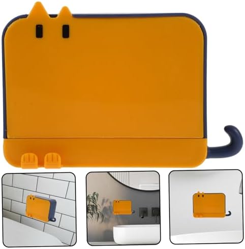 TOPPERFUN Wall-Mounted Soap Holder with Hook and Lid