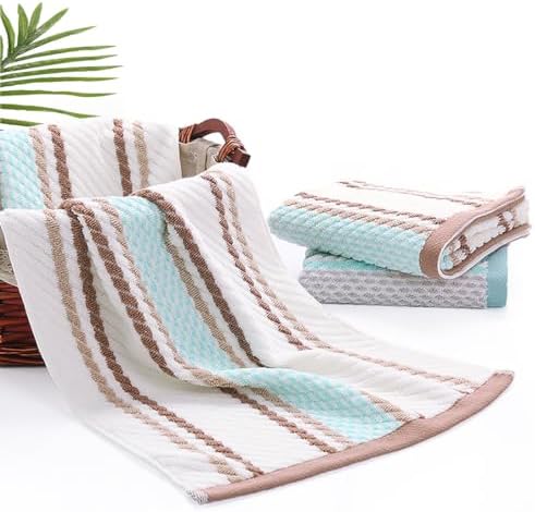 Pidada Hand Towels Set of 4 Striped Brown 1