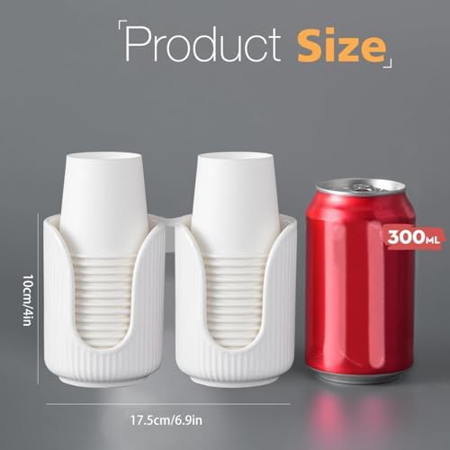 Niaviben Plastic Cup Holder with Vertical Stripes