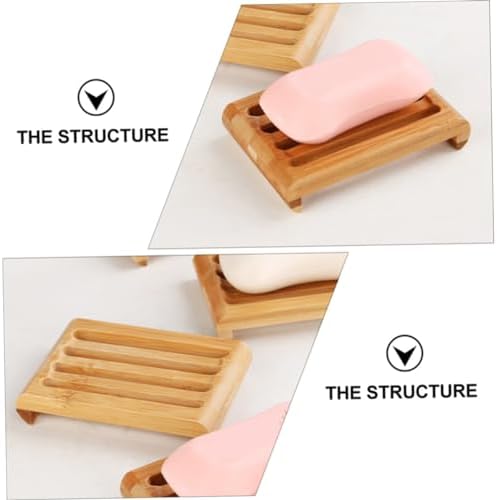 Holibanna 2Pcs Self Draining Soap Dish for Bathroom Countertop