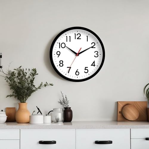 DAXSMY 8 Inch Silent Analog Wall Clock