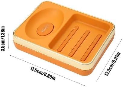 Luxury 2 Compartment Soap Box for Bathroom Travel Camping