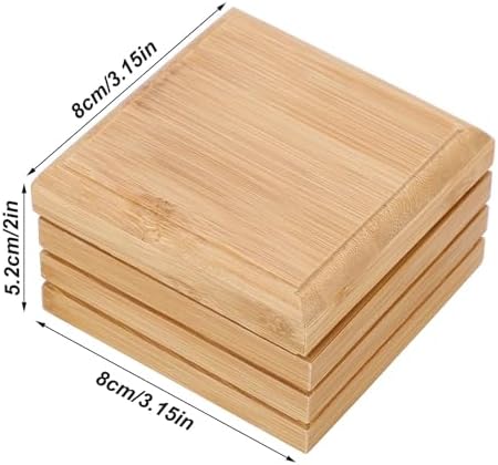 2-Pack Wooden Soap Holder with Lid for Bathroom