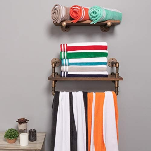 Superior Cotton Striped Beach Towels Set of 6
