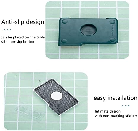 WYMRR Soap Dish with Double Drainage and Non-Slip Base