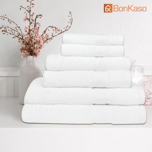 BonKaso 6-Piece 100 Cotton Towel Set