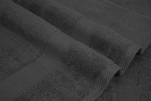 ZUPERIA Premium Bath Towels 27 x 54 Inches Pack of 4 Grey 1