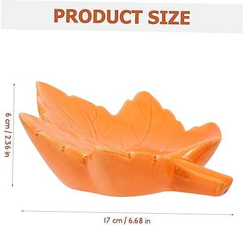 Homoyoyo Leaf Shaped Ceramic Soap Dish - Self-Draining Vanity Organizer