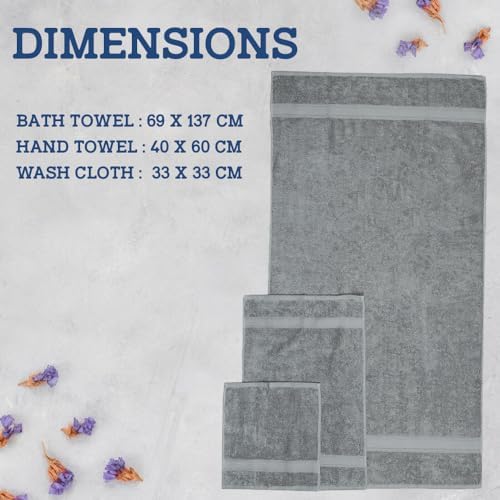 Casa Lino 4-Piece Bath Towel Set 100 Cotton Luxury Towels