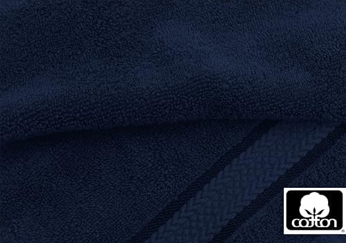 COTTON CRAFT Ultra Soft 6 Piece Towel Set Navy
