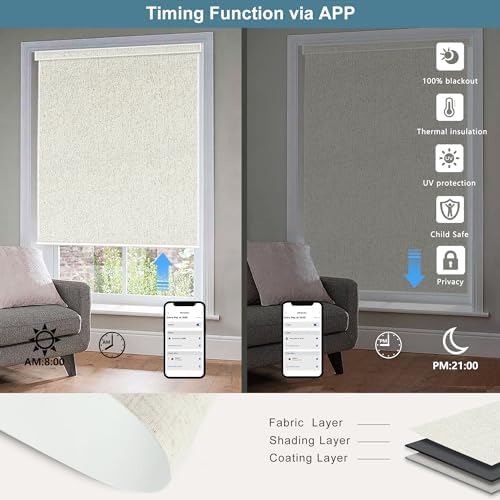 Bringnox Motorized Blinds with Remote and Smart Home Integration