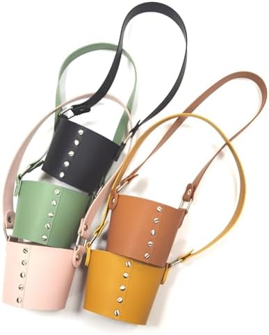 Kangnice Leather Coffee Cup Sleeve Holder