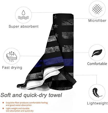 HETOCO Blue Thin Line Quick Dry Beach Towel 315X63