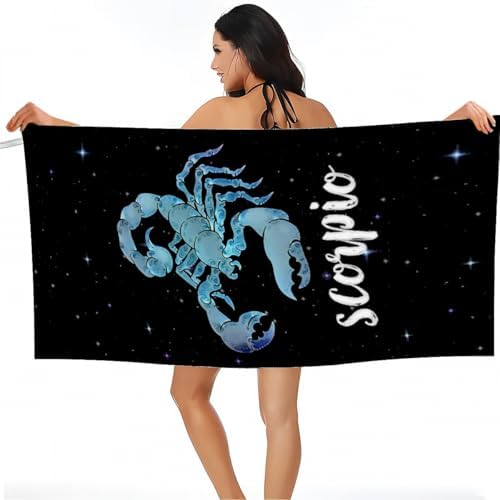 Scorpion Fluffy Oversized Beach Towel 32x64 Inch
