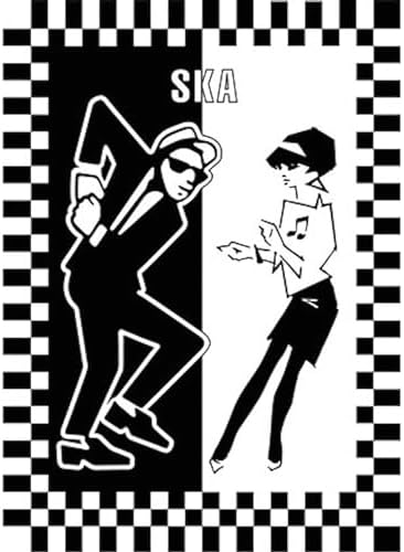 CafePress Ska Rude Boy and Rude Girl 30x60 Beach Towel 1