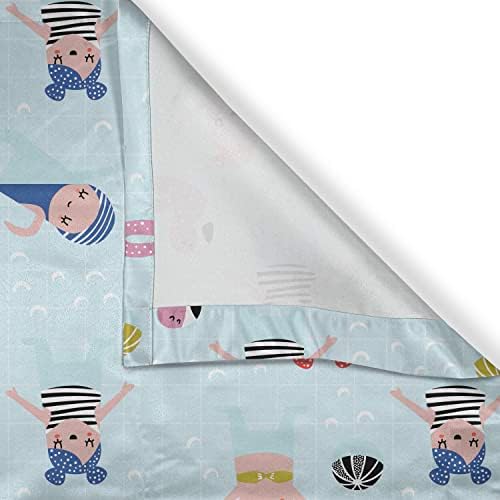 Ambesonne 3 Pcs Summer Valance Tier Curtain Set