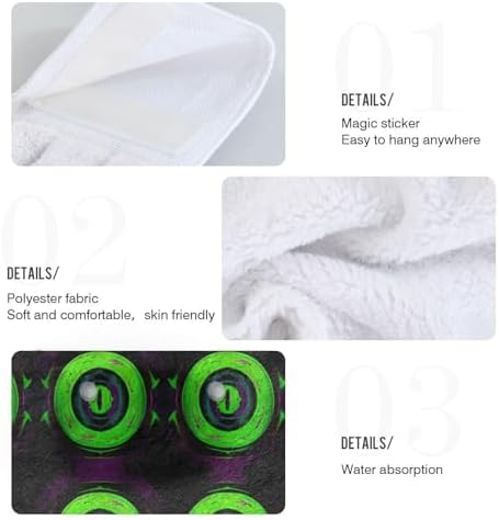 RPLIFE Psychedelic Green Eyes Towel Set of 2