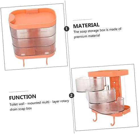 Holibanna Rotating Soap Holder for Bathroom