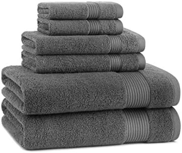 Arkwright Bath Towels Set of 6 - Pewter Grey 1