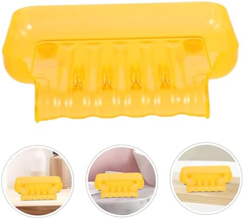 Luxshiny Clear Waterfall Soap Dish with Cups and Suction Holder