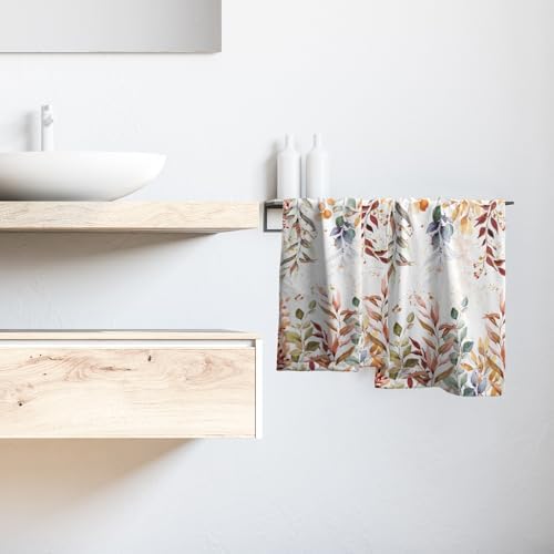 Imiss Colorful Leaf Botanical Towel Set of 2