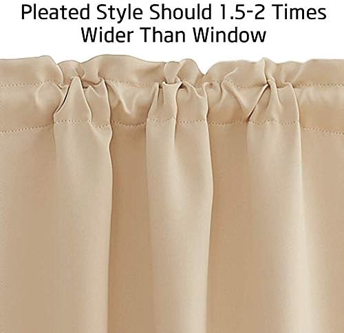 NICETOWN Small Curtains - Blackout Privacy for Kids RV Camper Windows