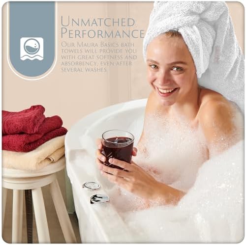 MAURA Basics Turkish Cotton Bath Towel Set