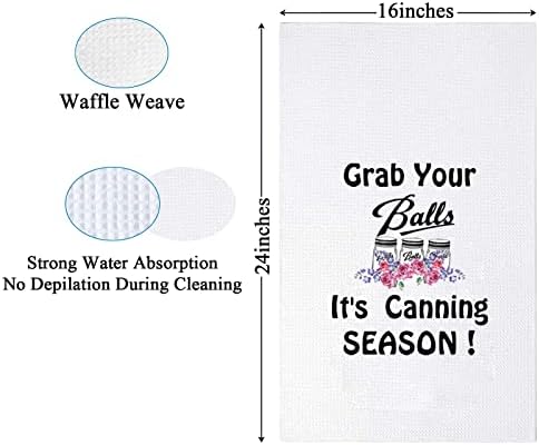 PXTIDY Funny Canning Season Kitchen Towel