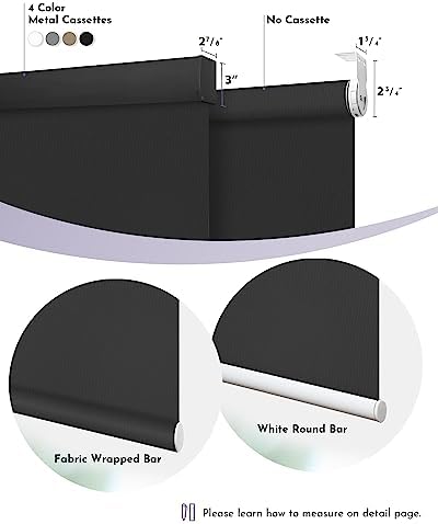 Graywind Motorized Roller Shades with Remote Control and Valance