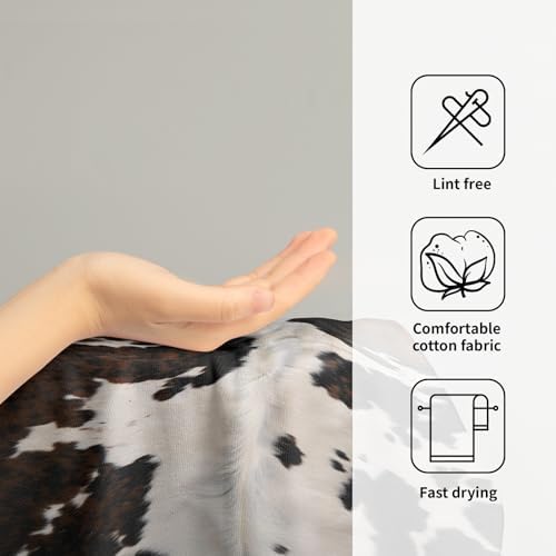 Granbey Cow Skin Print Hand Towels 2 Pack 1