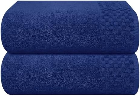 MyOwn Ultra Soft 2 Pack Bath Towel Set Navy Blue