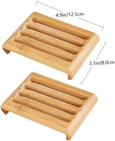 2-Pack Self-Draining Soap Dishes for Bar Soap