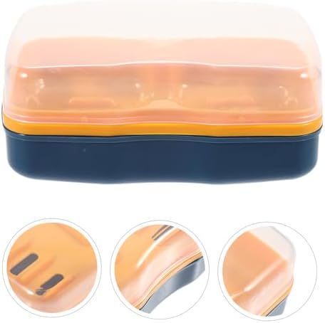 ABOOFAN Self-Draining Soap Holder Leak Proof Portable Bath Storage