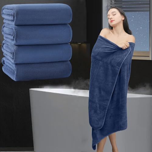 MAGGEA 4-Piece Extra Large Bath Sheet Set - 35x70 Inch Ultra Soft Towels