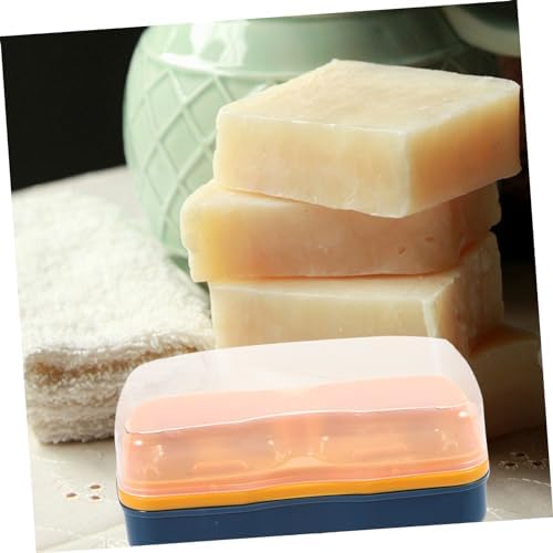 ABOOFAN Self-Draining Soap Holder Leak Proof Portable Bath Storage