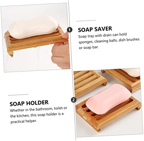 2-Pack Self-Draining Soap Dishes for Bar Soap