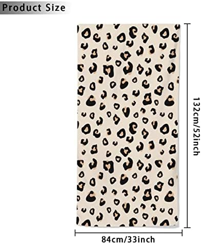 SUNUAN Leopard Beach Towel 52x33 Inches