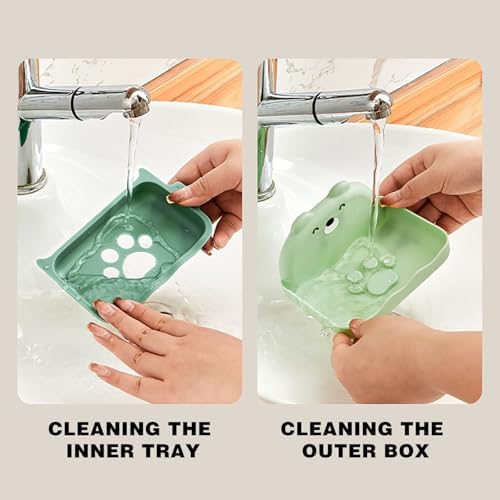 2 Layer Non Perforated Soap Holders for Shower Wall