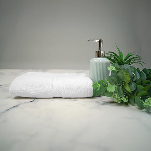 Luxurious Sunset White Bath Towel Set - 30x58