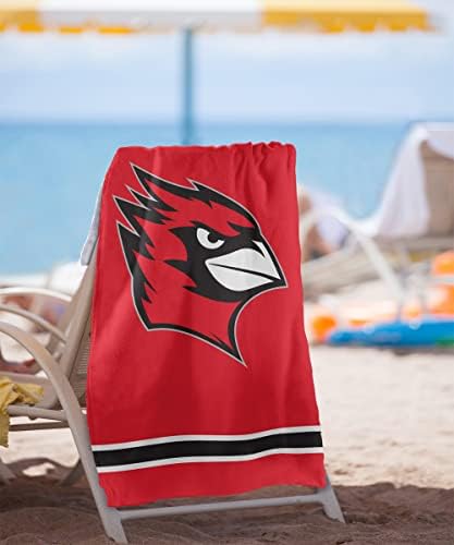 LOGOVISION Wesleyan University Stripes Beach Towel 30x60