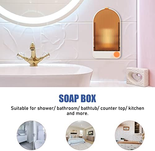 Zerodeko 2 Sets Wall Mounted Soap Dish Adhesive Holder 1