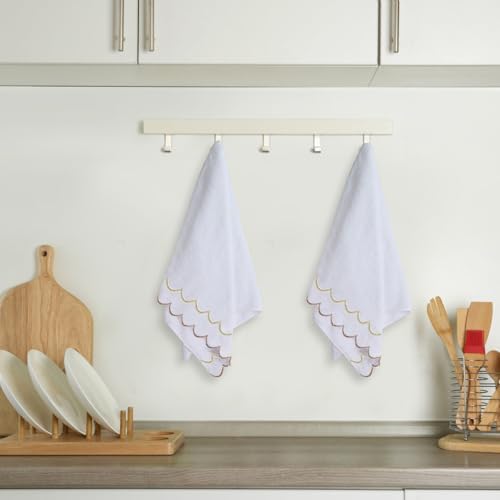 2 Pcs Coquette Bow Cotton Hand Towels 100 Soft 16x27 Inch