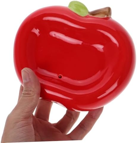 Apple Shaped Ceramic Soap Dish No Drilling Required