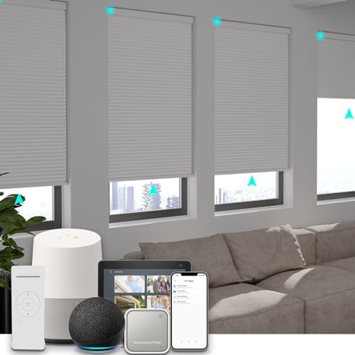 Changshade Motorized Cellular Shades with Remote Control