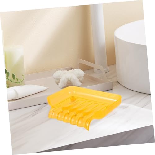 PAMINGONO Orange Waterfall Soap Dish with 2 Suckers